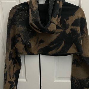 Bleached cropped hoodie